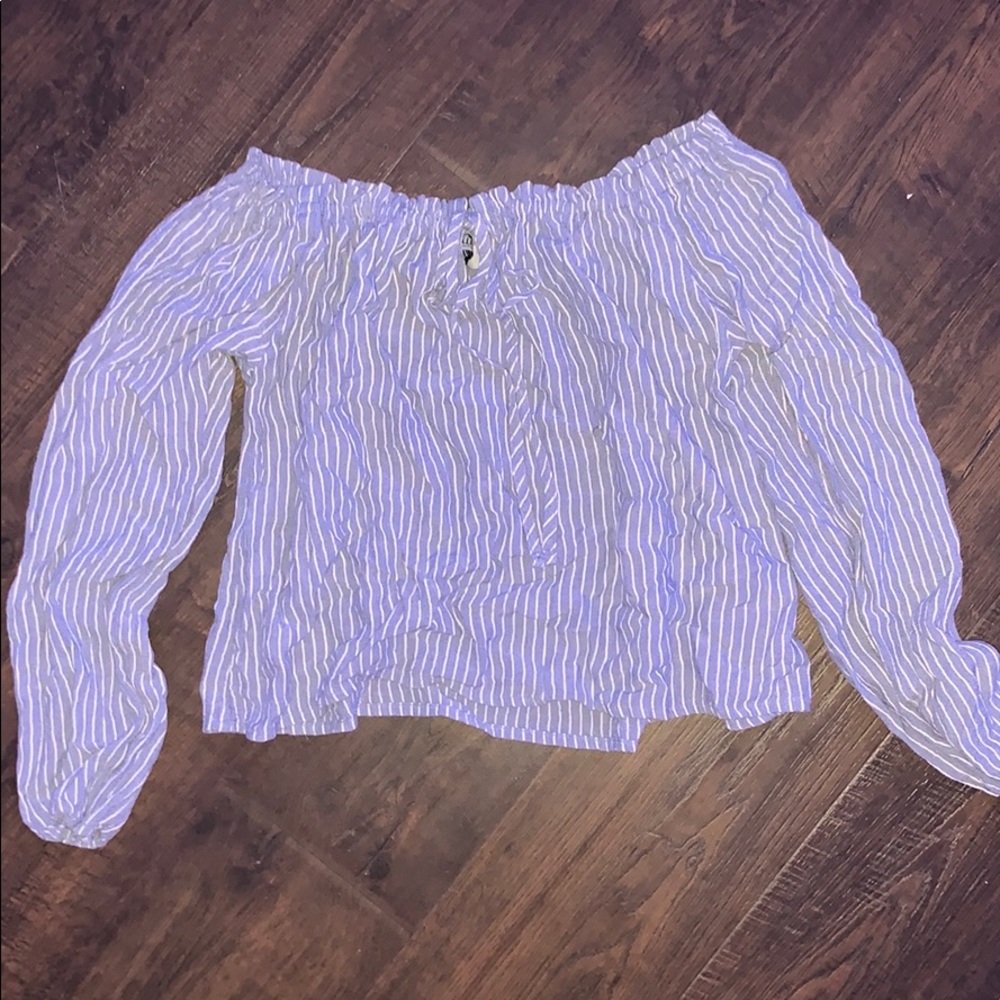 never worn off the shoulder top